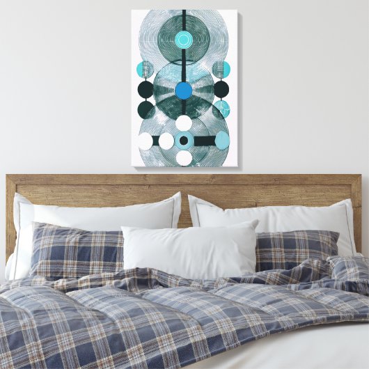 Harmonie van de Crop Circles Canvas Afdruk (Insitu (Slaapkamer))