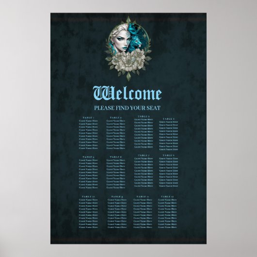 Harmonie van de elementen, de vrouw met de leeuw. poster (Voorkant)