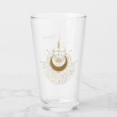 Harmonie van de elementen: maan, goud en geometrie glas (Achterkant)