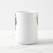 Harmonie van de hersenen en bloemen koffiemok (Center)