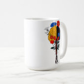 Harmonie van de hersenen en bloemen koffiemok (Voorkant rechts)