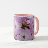 Harmonie van de lente: roze Phlox Botanische Afdru Mok (Voorkant rechts)