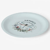 Harmonie van de natuur - Artistieke libel Papieren Bordje (Gekanteld)