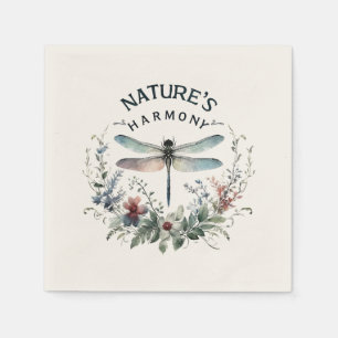 Harmonie van de natuur - Artistieke libel Servet