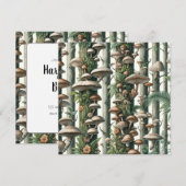 Harmonie van de natuur: Botanisch Naadloos Patroon Kaart (Voorkant / Achterkant)