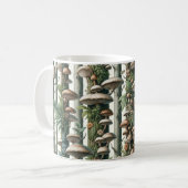 Harmonie van de natuur: Botanisch Naadloos Patroon Koffiemok (Voorkant links)