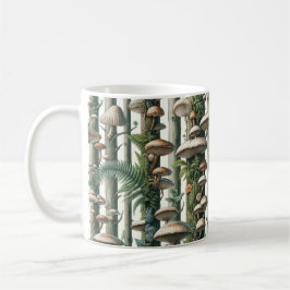 Harmonie van de natuur: Botanisch Naadloos Patroon Koffiemok