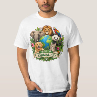 Harmonie van de Wilde: Wereld Dierendag Viering T-shirt