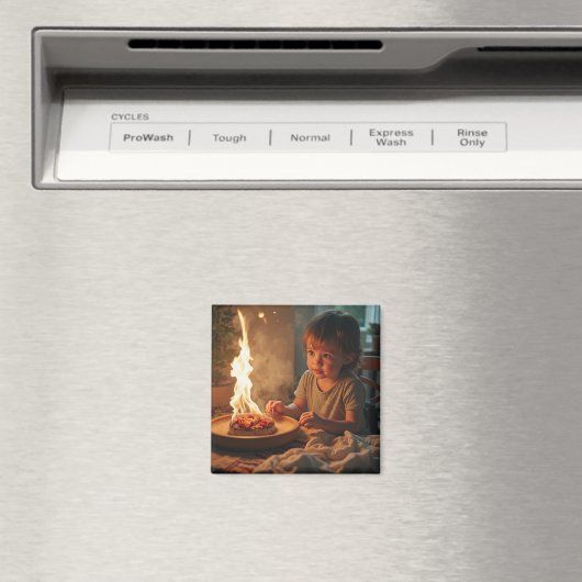 Harmonie van een kind en warm licht magneet (Insitu (Vaatwasser))