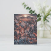 Harmonie van het dierenrijk briefkaart (Staand voorkant)