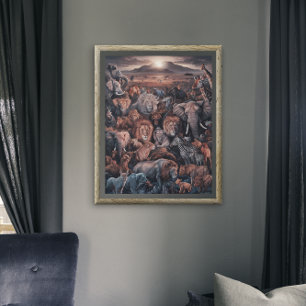 Harmonie van het dierenrijk poster