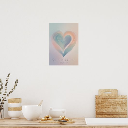 Harmonie van het hart poster (Keuken)