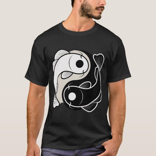 Harmonie van Koi Yin Yang T-shirt (Voorkant)