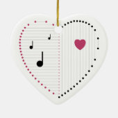 Harmonie van Liefde Keramisch Ornament (Achterkant)