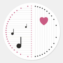 Harmonie van Liefde Ronde Sticker