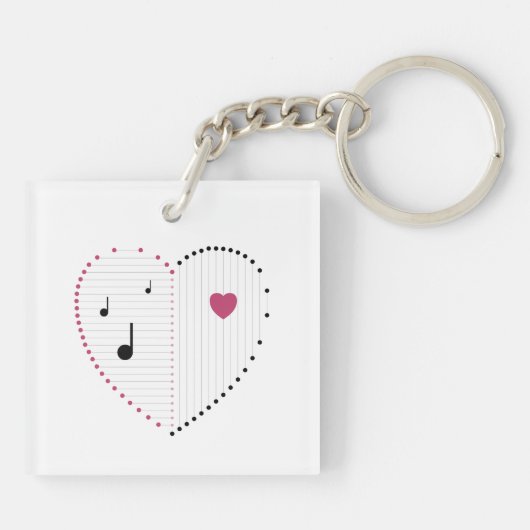 Harmonie van Liefde Sleutelhanger (Achterkant)