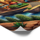Harmonie van Marokkaanse landschappen: een samensm Poster (Hoek)