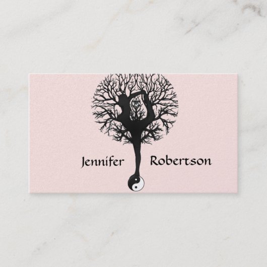 Harmonie, vrede en evenwicht in de Yoga-boom Visitekaartje (Voorkant)