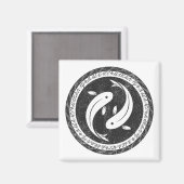 Harmonie: Yin-Yang vismagneet Magneet (Voorkant / Achterkant)