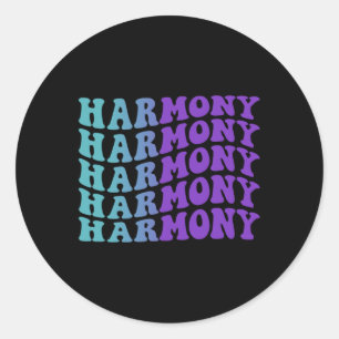 Harmonie Zelfmoordpreventie Geestelijke gezondheid Ronde Sticker