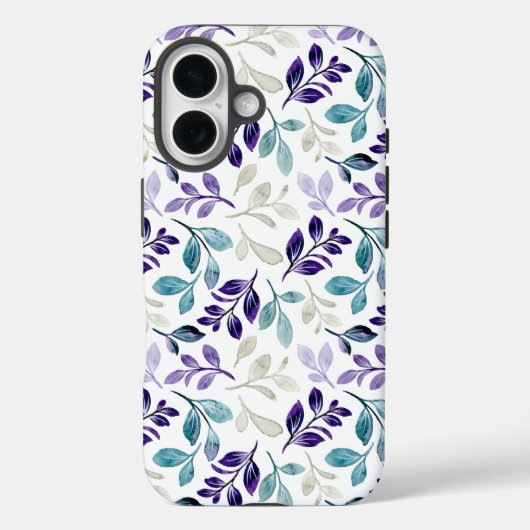 Harmonieus aquarel bladeren ontwerp Case-Mate iPhone case (Achterkant)