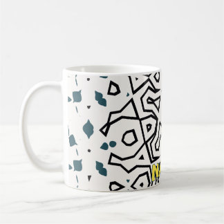 Harmonieus Geel, Groen, Blauw en Zwart Koffiemok