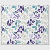 Harmonieus waterverf bladontwerp cadeaupapier (Vlak)