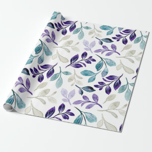 Harmonieus waterverf bladontwerp cadeaupapier