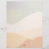 Harmonieuze aarde kleuren gepersonaliseerde letter briefhoofd (Achterkant)