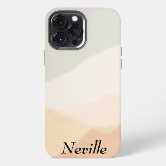 Harmonieuze aardetinten iPhone hoesje (Achterkant)