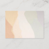 Harmonieuze Aardkleuren Oorbellen Display Kaart Visitekaartje (Achterkant)