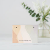 Harmonieuze Aardkleuren Oorbellen Display Kaart Visitekaartje (Staand voorkant)