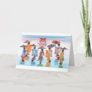 HARMONIEUZE BEWEGING, JAPANSE GEISHA KAART