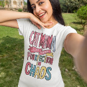 Harmonieuze chaos: kat mama vindt perfectie t-shirt