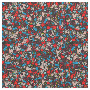 Harmonieuze Chaos Levendig abstract ontwerp Stof