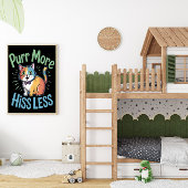 Harmonieuze Feline Vibe Poster