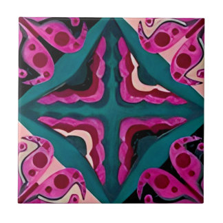 harmonieuze florale vloertegels van frambozen tegeltje