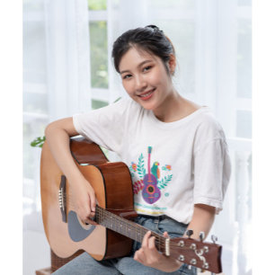 Harmonieuze madeliefjes, gitaaroptredens en zangvo t-shirt