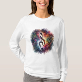 Harmonieuze melodieën T-shirt ontwerp