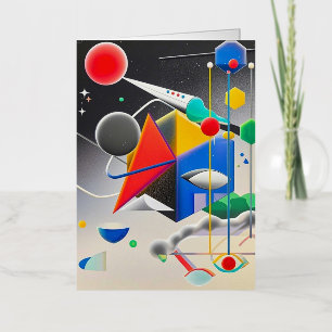 Harmonieuze mix van texturen, gradiënten folie wenskaart