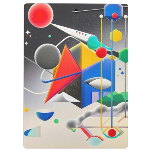 Harmonieuze mix van texturen, gradiënten klembord (Achterkant)