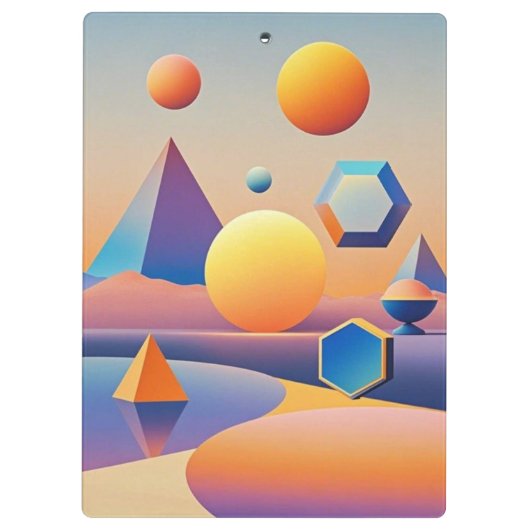 Harmonieuze mix van texturen, gradiënten klembord (Achterkant)