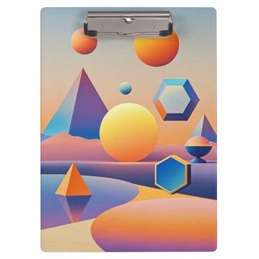 Harmonieuze mix van texturen, gradiënten klembord (Voorkant)