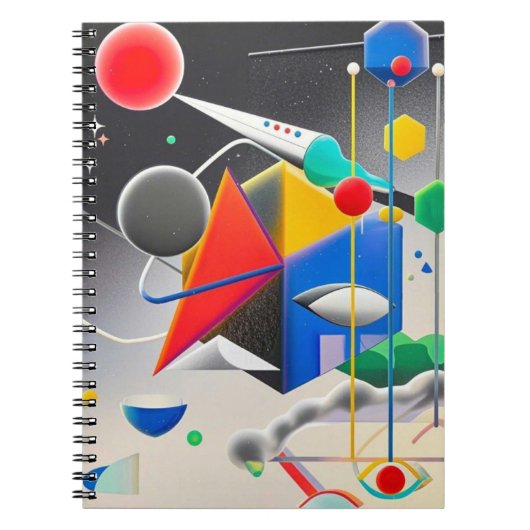 Harmonieuze mix van texturen, gradiënten notitieboek (Voorkant)