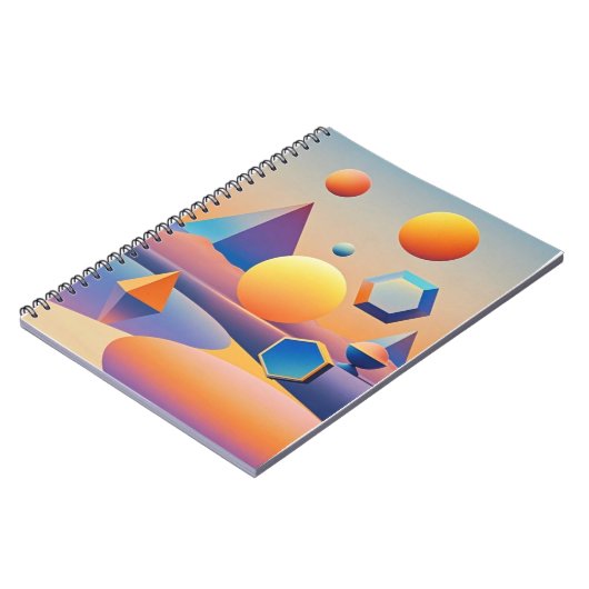 Harmonieuze mix van texturen, gradiënten notitieboek (Linkerzijde)