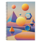 Harmonieuze mix van texturen, gradiënten notitieboek (Voorkant)