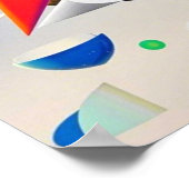 Harmonieuze mix van texturen, gradiënten poster (Hoek)