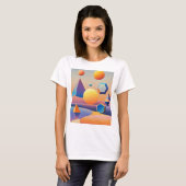 Harmonieuze mix van texturen, gradiënten t-shirt (Voorkant volledig)
