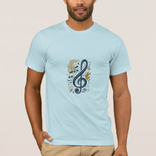 harmonieuze muzieknoten t-shirt