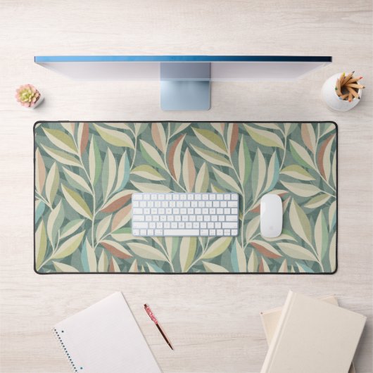 Harmonieuze Natuur Bladpatroon in Soft Pastels Bureaumat (Kantoor 1)